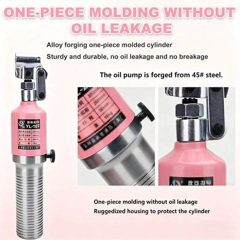Heavy Duty Hydraulic Gear Puller Wheel 3 Jaw Hub Separator Bearing Puller Kit For Heavy Machinery Railroad Steel Allowing Vertical Horizontal Use With 10 Ton Load Straight Up Reliable For Pros Who Fix Stuff In Garages Fast, pink 10T hydraulic cylinder