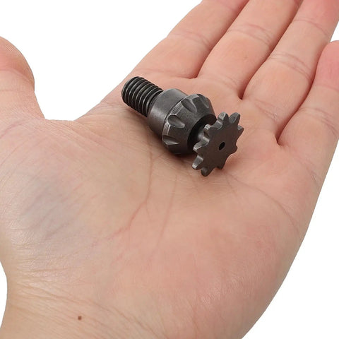 Heavy Hitter Iron Motorcycle Transmission Gear Reduction Unit For Mini Bikes Atv And Hot Rods Pumping Out Serious Torque in hand.