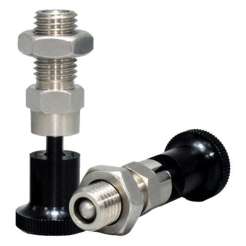 Heavy Duty M8 Stainless Steel Self Locking Spring Plunger With Rustproof Pin for secure alignment in DIY projects.
