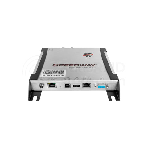 Front view of Two Port UHF RFID Reader R220 with Dynamic Antenna Switching Pro Grade 24x7 Performance Enterprise Reliability
