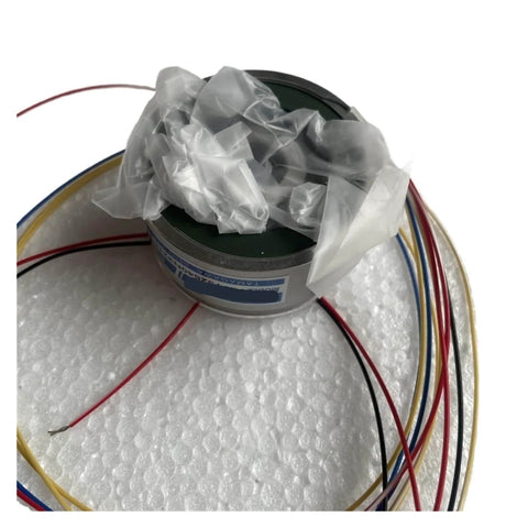 Rock Solid Pro Grade 2640N321E64 Servo Motor Encoder for precise motion control, industrial-grade with connecting wires.