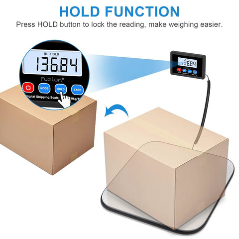 Super Sturdy Digital Postal Scale That Can Handle Packages Up To 440 Pounds With Accurate Tare And Hold for weighing packages.