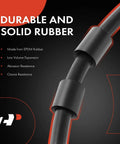 Durable rubber component of Rear Center Brake Hydraulic Hose For Classic GM Vehicles, showing EPDM material and connectors.
