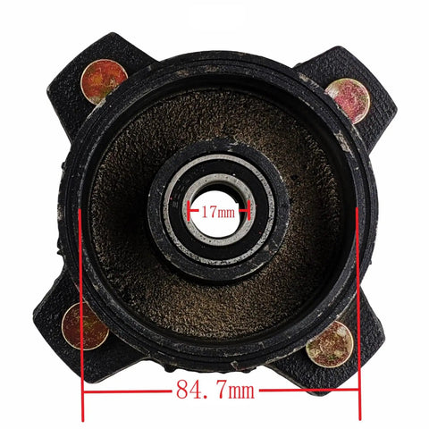 Badass Front Right Wheel Hub Assembly For Mountopz 150CL-2 200CL2 150UT2 And Coolster ATV Models, top view, dimensions visible.