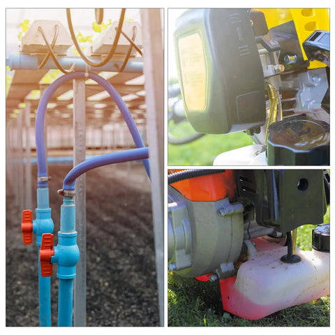 Pneumatic Tubing PU Air Compressor Hose For Water And Fluid Transfer, 4mm ID By 6mm OD, installed in gardening and industrial equipment