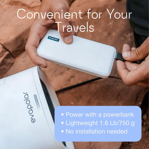 EvaCHILL Portable Air Conditioner For Desk And On The Go Tiny Yet Mighty Personal Evaporative Cooler And Fan For Office Car Camping White 3 In 1 Cooling Humidifying