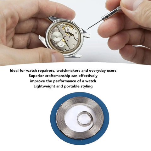 Watchmaker adjusting timepiece with Replacement Balance Spring For 6497 Watch Movement, Durable Metal Clockwork Gear With Tools