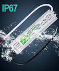 Six Pack 60W Waterproof LED Driver Power Supply IP67 100-260V AC To 12V DC Low Voltage Converter for outdoor lights, in water