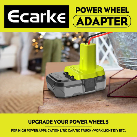 Power Wheels Adapter For Ryobi 18V One Plus Batteries P108 P107 P102 Dock Power Connector For RC Cars Toys And E Bikes