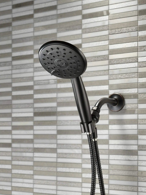 Porter 3 Setting Hand Shower Oil Bronze Finish Touch Clean Sprayer No Sweat Install Spot Shield Tech Bathroom Accessory mounted on wall
