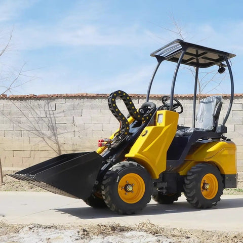 Badass Heavy Duty Telehandler Forklift With 4WD Drive System For High Reach Telescopic Lifting Over Rough Terrain At Construction Jobsites For Contractors, side view.