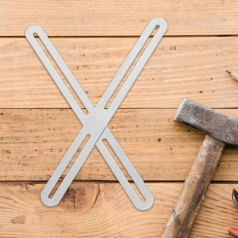 Heavy Duty Beefy Stainless Steel Adjustable Corner Brackets with slidable installation holes for furniture, DIY projects
