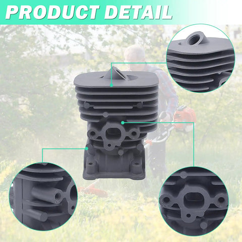 35Mm Cylinder Piston Kit For Husqvarna 128C 128CD 128L 128LD String Trimmer With Air Filter Fuel Filter Spark Plug Gasket Ring Replacement Parts 545008082 Easy Install close-up.