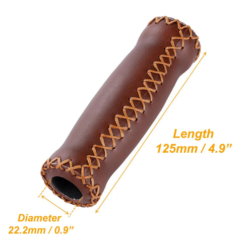 Soft Cushioned 127mm Vinyl MTB Grips For Mountain Bikes And Beach Cruisers Beefy Comfort Grips 22.2mm Handlebar Diameter