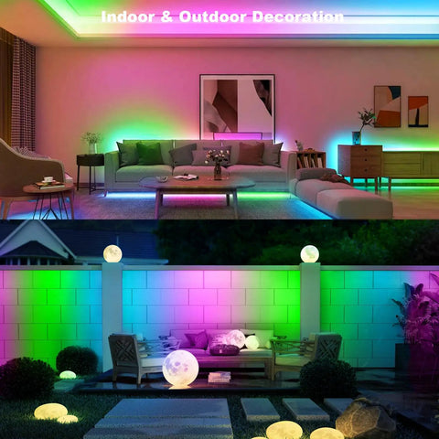 Battery Powered LED Strip Lights 9.8Ft Multicolor With Remote Dimmable Timer Waterproof Flexible Tape For Indoor Outdoor Decor