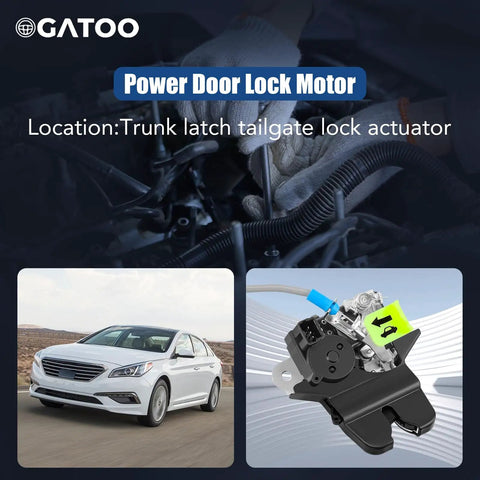 Hyundai Sonata Trunk Latch Replacement Actuator For 2015 2016 2017 With Cable Rear Gate Hatch Lock Liftgate Fits 1.6L 2.0L 5.4L Engine