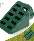 Angled Lawn Drainage Grate For Yard Green Drain Grate Emitter For Sump Pump Discharge And Downspout Extensions No More Soggy Yard Keeps Your Lawn Dry Fits 3 Inch And 4 Inch Drain Pipe