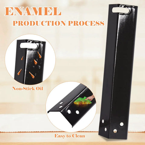 Replacement Porcelain Steel Heat Plates For 3 Burner Walmart Expert Grill XG10-101-002-02 with oil-resistant finish.