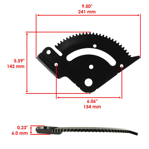 Top Shelf Steering Sector Gear Bushing Kit With Pinion Plate For John Deere Tractors Slash Through Steering Play And Roll Really Smooth Across Your Farm Today, showing dimensions and features.
