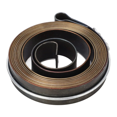 2 Pack Drill Press Quill Feed Return Springs Chrome Plated Steel shown coiled up for drilling milling machines