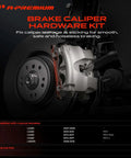Premium Front Side Disc Brake Hardware Kit For Lexus LS460 2007-2017 Awd And Ls600h 2008-2016 Smooth Stopping Power And Durability Guaranteed Fits You Like A Glove No Messing Around Just Pure Quality Parts. front brake caliper hardware kit with rotor and caliper