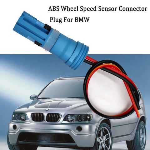 ABS Wheel Speed Sensor Connector Pigtail Drop In Replacement Fits Bmw X5 E53 Mini Cooper R50 R52 R53 R60 close up with wires