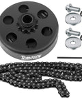 5/8 Inch Bore Clutch For Go Karts And Mini Bikes With 35 Chain And 11-Tooth Sprocket 3/8 Pitch Fits 2-6.5 HP Gas Engines And Predator 97cc