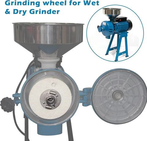 Two Pack Milling Discs for 150 Model Grain Grinders, Wet and Dry Slurry Milling Sheets shown in electric grain grinder