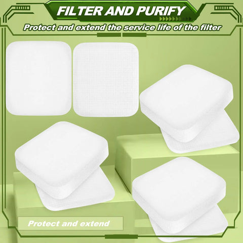 Replacement Filter Kit For Performance Lift Away UV850 UV900 Upright Vacuum, 4 foam and felt filters shown on green background