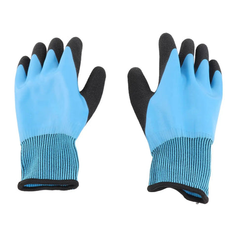 Tough as Nails Electrician Insulated Gloves Deliver Straight Up 1000V High Voltage Shielding With Heavy Duty Non Slip Rubber Grips To Keep Your Hands Locked Down On Any Job Site, featuring blue rubber and textured grips.