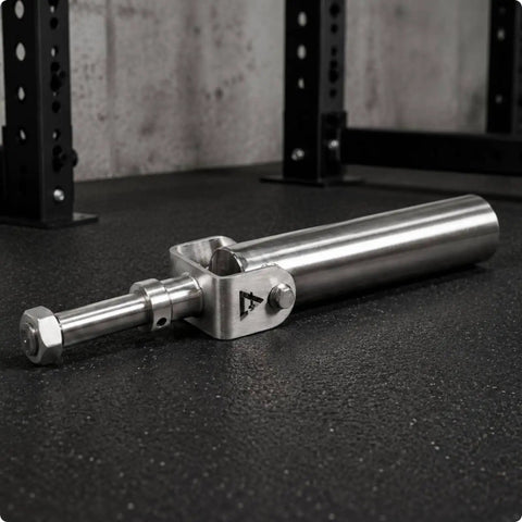 Stainless Steel Barbell Holder Stand With Swivel Base For Smooth Multidirectional Lifts, Secure Row And Press Anchor Station