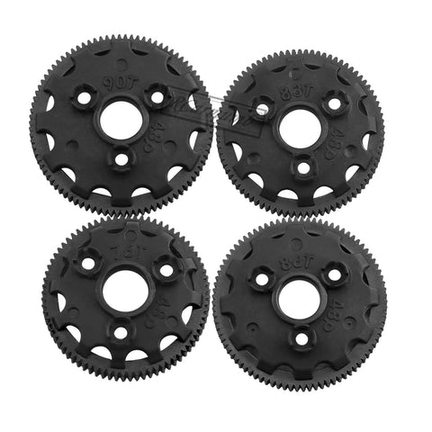 Spur Gear Upgrade Set For 1/10 Slash Rustler Stampede Bandit 2WD RC Car 48P 76T 83T 86T 90T Nylon Tough 4Pcs