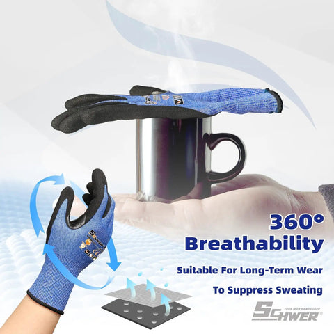 Air Skin Ultra Thin Cut Resistant Work Gloves With Sick Grip for fishing nurturing garden coffee mug extreme protection.
