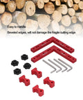 Straight Shooter Aluminum Woodworking Jig For Snap Tight Corner Clamping And Splicing 160X160Mm parts including corner blocks and accessories.