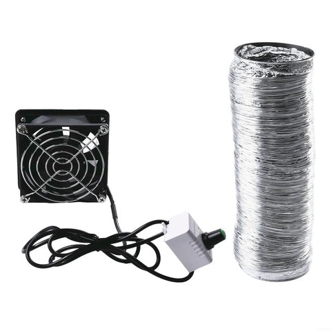 Fume Extractor Fan For Soldering, USB Adjustable Smoke Absorber With 6m Pipe Kit, Duct Exhaust System and fan unit.