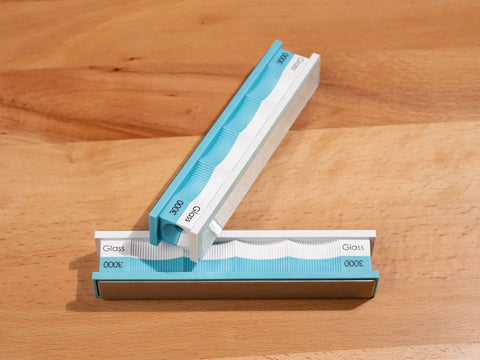 Diamond Stones Pack For Knife Sharpeners With Glass Platens 3000 Grit Monocrystalline Diamonds For Dual Sided Sharpening