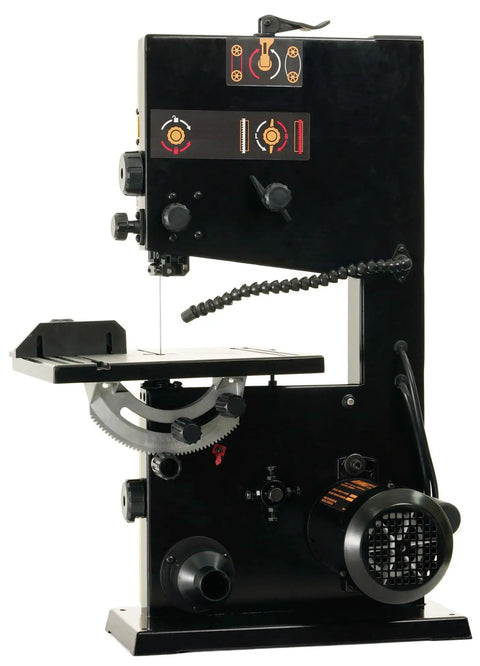 Pro Grade 9 Inch Benchtop Band Saw With 3.5 Amp Motor And Dual Speed Settings At 1700 And 2500 SPM For Clean Cuts Plus Built In LED Work Light.