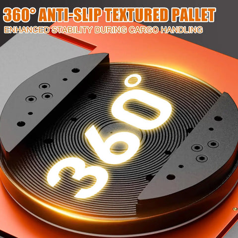 360 degree anti-slip textured pallet for Heavy Duty Electric Machine Moving Sled With Smart Remote Control and 360 Degree Turntable.