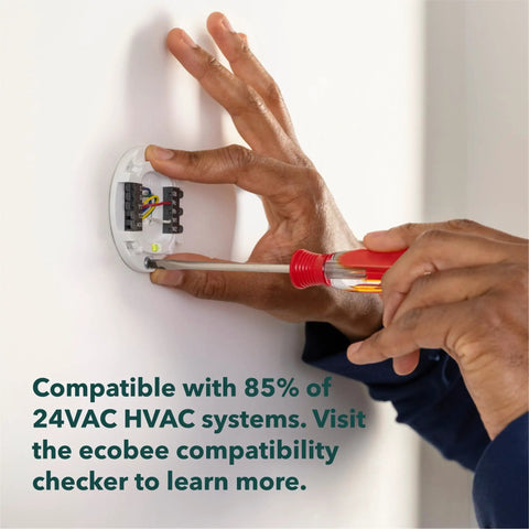 Installation of Energy Star Certified Programmable WiFi Thermostat That Works With Siri, Alexa And Google Assistant