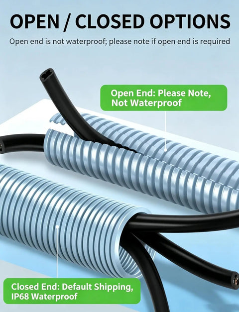 Heavy Duty Flame Resistant Corrugated Cable Conduit Featuring Flexible Wire Cover Sleeves In Slick Gray Double Wave Build for cable protection options.