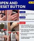 Push Button Key Storage Wall Mount Lock Box With Easy To Use Phone Style Keypad For Keyless Access instructions