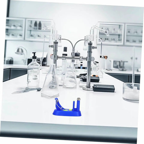 Hands On Inertia Demonstrator For Newtonian Mechanics Physics Lab Equipment on lab table with scientific instruments.