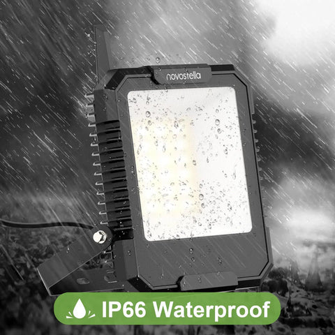 RGB Lit Plus Tunable White Outdoor Flood Lights 50W Two Pack With 2700K To 6500K Color Temp IP66 Waterproof in rain