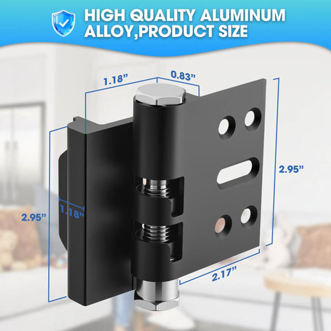 Built Different Heavy Duty Door Reinforcement Lock With Reinforced Aluminum Kick Guard dimensions 2.95 x 2.17 x 1.18 inches.
