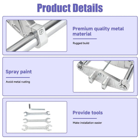 Premium quality metal material details for Beefed Up Mini Bike Front Suspension Forks Kit Replacement For Coleman CT200U