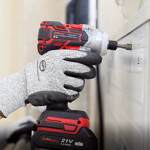 Cordless Drill Kit 21V Brushless One Half Inch Power Tool Set With One Quarter Inch Impact Driver Includes Two Batteries And Charger