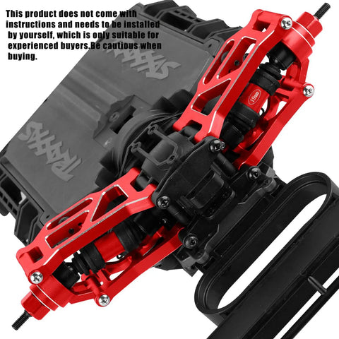Beefed Up Rc Upgrade Parts Kit for Mini Rally Vxl Ford Rs200 and Mini Slash 4x4 aluminum suspension arms in red