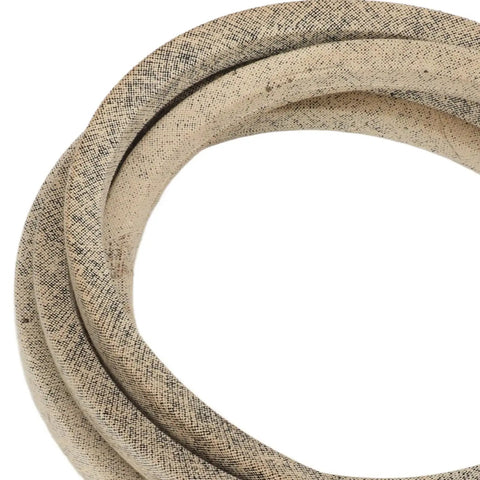 Tractor Transmission Drive Belt Neoprene Replacement GX20006 Direct Fit Easy Install For Lawn Tractors And Riding Mowers Stable Power Transfer Durable Wear Resistant Belt Fits D110 D120 D130 D140 D150 D160 D170, coiled belt close-up