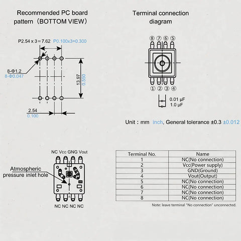 Diagram of Must Have Piezoresistive Washing Machine Water Level Sensor For Control Board, Compatible With Whirlpool Maytag Amana