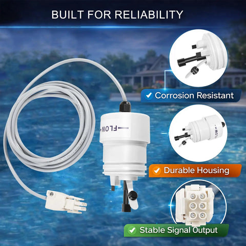 Tri Sensor Replacement For Pool Automation Systems With 12ft Cord, showing corrosion resistance and durable housing.